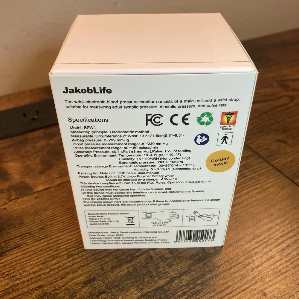 Jakoblife AI Smartwatch Gold Tone Fitness Tracker
